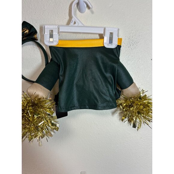 NWT NFL Greenbay Packers Dog Cheerleader Outfit Size XS Green - Picture 2 of 6